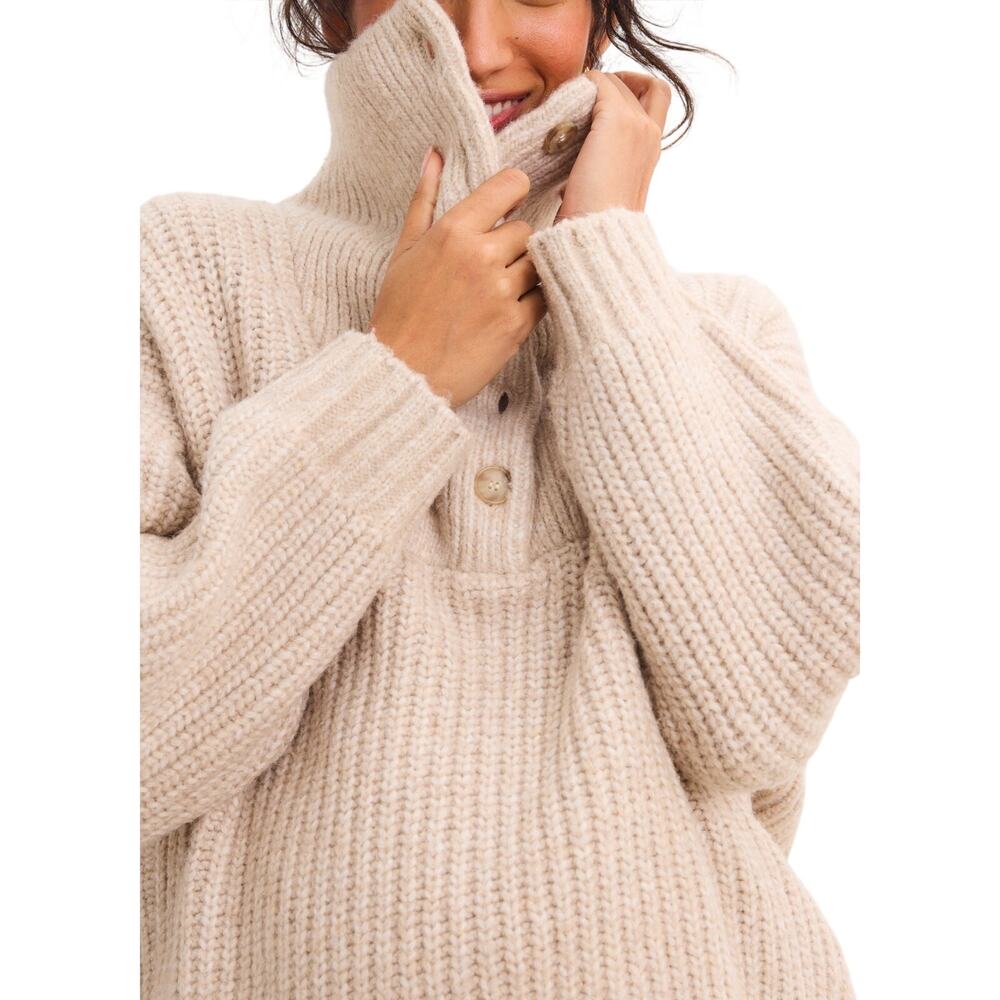 Hatch Cozy Tan Jo Sweater Size 0